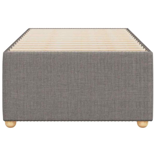 vidaXL Cadre de lit sans matelas taupe 90x190 cm tissu