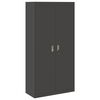 vidaXL Armoire de rangement 2 pcs Noir 90 x 40 x 180 cm Acier