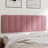 vidaXL Coussin de t&ecirc;te de lit Hanko rose 120 cm velours