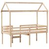 vidaXL Lit haut sans matelas 90x190 cm bois de pin massif