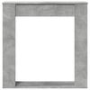VidaXL Cadre de chemin&eacute;e gris b&eacute;ton 100x20x100 cm bois d'ing&eacute;nierie
