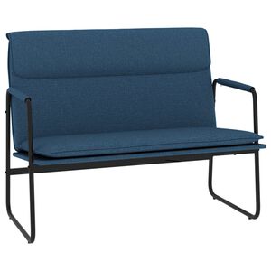 vidaXL Banc Bleu 100x64x80 cm Tissu