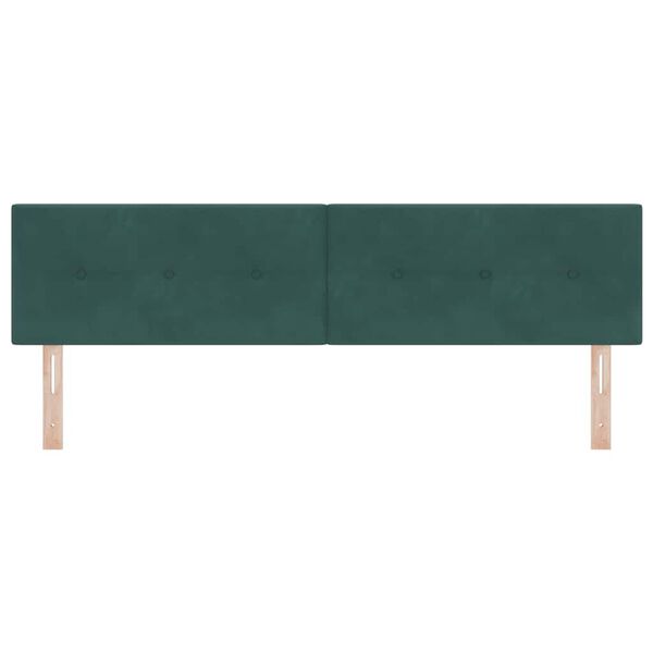 vidaXL T&ecirc;te de lit avec t&ecirc;te de lit Vert fonc&eacute; 180 cm Cuir synth&eacute;tique