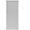vidaXL Store de Fenêtre avec des rideaux Argent Aluminium