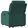 vidaXL Fauteuil de massage inclinable Vert fonc&eacute; Velours