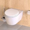 SCH&Uuml;TTE Si&egrave;ge de toilette fermeture en douceur SPIRIT WHITE blanc mat