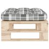 vidaXL Pouf palette de jardin bois de pin impr&eacute;gn&eacute;