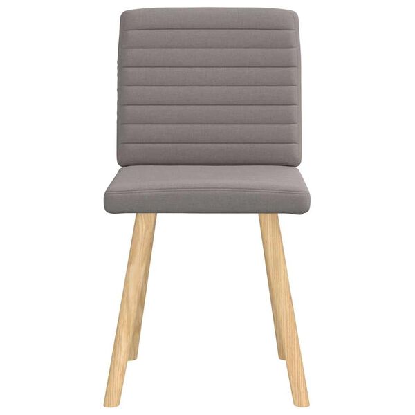 vidaXL Chaises à manger lot de 2 taupe tissu