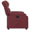 vidaXL Fauteuil inclinable électrique Rouge bordeaux Similicuir