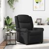 vidaXL Fauteuil inclinable Noir brillant Similicuir