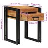 vidaXL Table d'appoint 40 x 40 x 50 cm Bois d'Acacia Massif