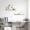 vidaXL &Eacute;tag&egrave;re Murale 2 pcs Beige 80 x 9 x 3 cm Bois d'ing&eacute;nierie