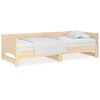 vidaXL Lit coulissant sans matelas bois de pin solide 2x(80x200) cm