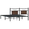 vidaXL Cadre de lit sans matelas ch&ecirc;ne marron 150x200 cm