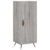 vidaXL Buffet haut Sonoma gris 34,5x34x180 cm Bois d'ing&eacute;nierie
