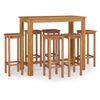 vidaXL Ensemble de bar de jardin 7 pcs bois d'acacia solide