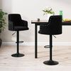 vidaXL Tabourets de bar lot de 2 noir velours