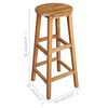 vidaXL Table et tabourets de bar 5 pcs Bois d'acacia massif