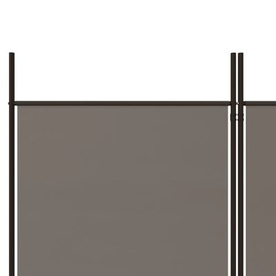 vidaXL Cloison de séparation 3 panneaux Anthracite 150x180 cm Tissu