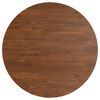 vidaXL Dessus de table rond Marron foncé Ø60x1,5cm Chêne massif traité