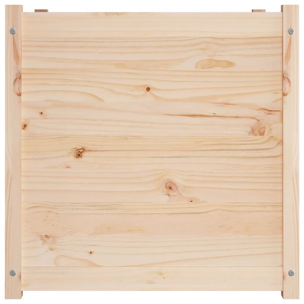 vidaXL Jardinière d'extérieur 70x70x70 cm bois de pin massif