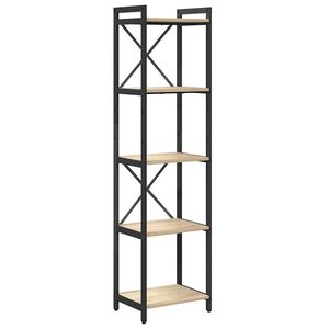 vidaXL &Eacute;tag&egrave;re 40 x 30 x 155 cm Bois d'ing&eacute;nierie Ch&ecirc;ne Sonoma