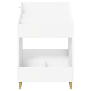 vidaXL &Eacute;tag&egrave;res &agrave; M&eacute;dias Blanc 70,5 x 46 x 112 cm Bois d'ing&eacute;nierie