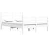 vidaXL Cadre de lit sans matelas blanc bois de pin massif 140x200 cm