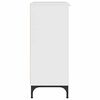 vidaXL Buffet Blanc brillant 89,5 x 33 x 82 cm Bois d'ing&eacute;nierie