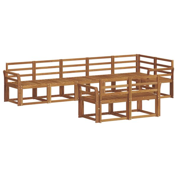 vidaXL Ensemble de canap&eacute;s d'ext&eacute;rieur 8 pcs Naturel