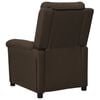 vidaXL Fauteuil inclinable Marron foncé Tissu