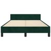 vidaXL Cadre de lit sans matelas vert fonc&eacute; 120x190 cm velours