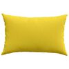 vidaXL Coussins de canapé 2 pcs Jaune clair 60 x 40 cm tissu