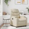 vidaXL Fauteuil inclinable en similicuir crème