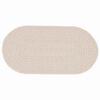 vidaXL Tapis ZIZUR Cr&egrave;me 200 x 100 cm Polypropyl&egrave;ne