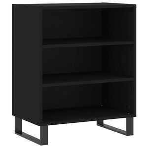 vidaXL Buffet noir 57x35x70 cm bois d&rsquo;ing&eacute;nierie