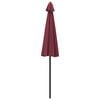 vidaXL Parasol d'ext&eacute;rieur avec m&acirc;t en aluminium 270 cm rouge bordeaux