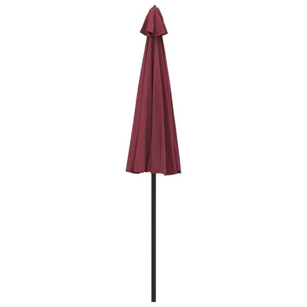 vidaXL Parasol d'ext&eacute;rieur avec m&acirc;t en aluminium 270 cm rouge bordeaux