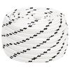 vidaXL Corde de bateau tress&eacute; Blanc 18 mmx25 m Polyester