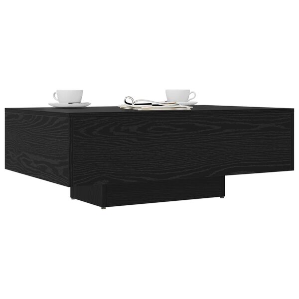 vidaXL Table basse Ch&ecirc;ne noir 85 x 55 x 31 cm