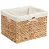 vidaXL Paniers de rangement 3 pcs Naturel 35 x 30 x 25 cm