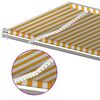 vidaXL Auvent automatique capteur de vent LED 500x350cm Jaune et blanc
