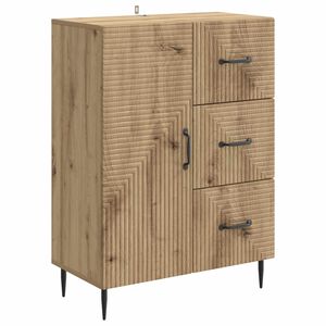 vidaXL Buffet Ch&ecirc;ne artisanal 66 x 34,5 x 89,5 cm Bois d'ing&eacute;nierie