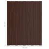 vidaXL Panneau de toiture 12 pcs Marron 60 x 45 cm Acier galvanis&eacute;