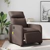 vidaXL Fauteuil de massage inclinable &eacute;lectrique marron similicuir