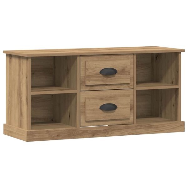 vidaXL Meuble TV Ch&ecirc;ne artisanal 99,5 x 35,5 x 48 cm Bois d'ing&eacute;nierie