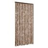 vidaXL Rideau anti-mouches beige et marron clair 100x200 cm chenille