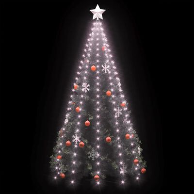 vidaXL Guirlande lumineuse filet d'arbre de Noël 250 LED 250 cm