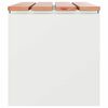 vidaXL Banc de jardin Blanc 80 x 40 x 43 cm Acier