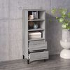 vidaXL Buffet haut Sonoma gris 40x36x110 cm Bois d'ingénierie